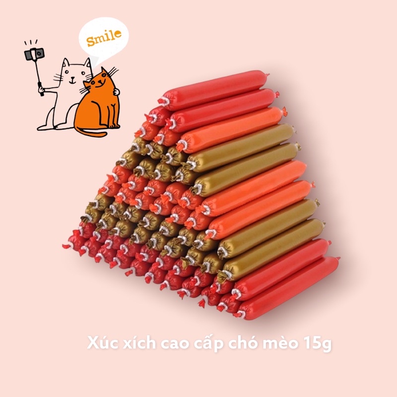 Xúc xích ăn liền cho chó mèo 15g