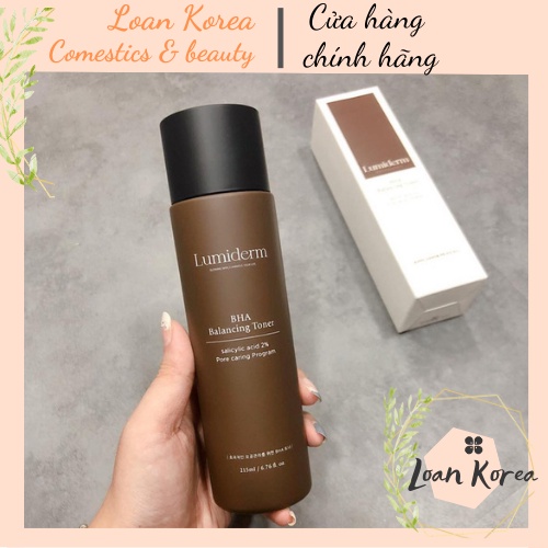 Toner BHA 2% Lumiderm Làm Sạch Sâu Da, hỗ trợ đánh bay mụn