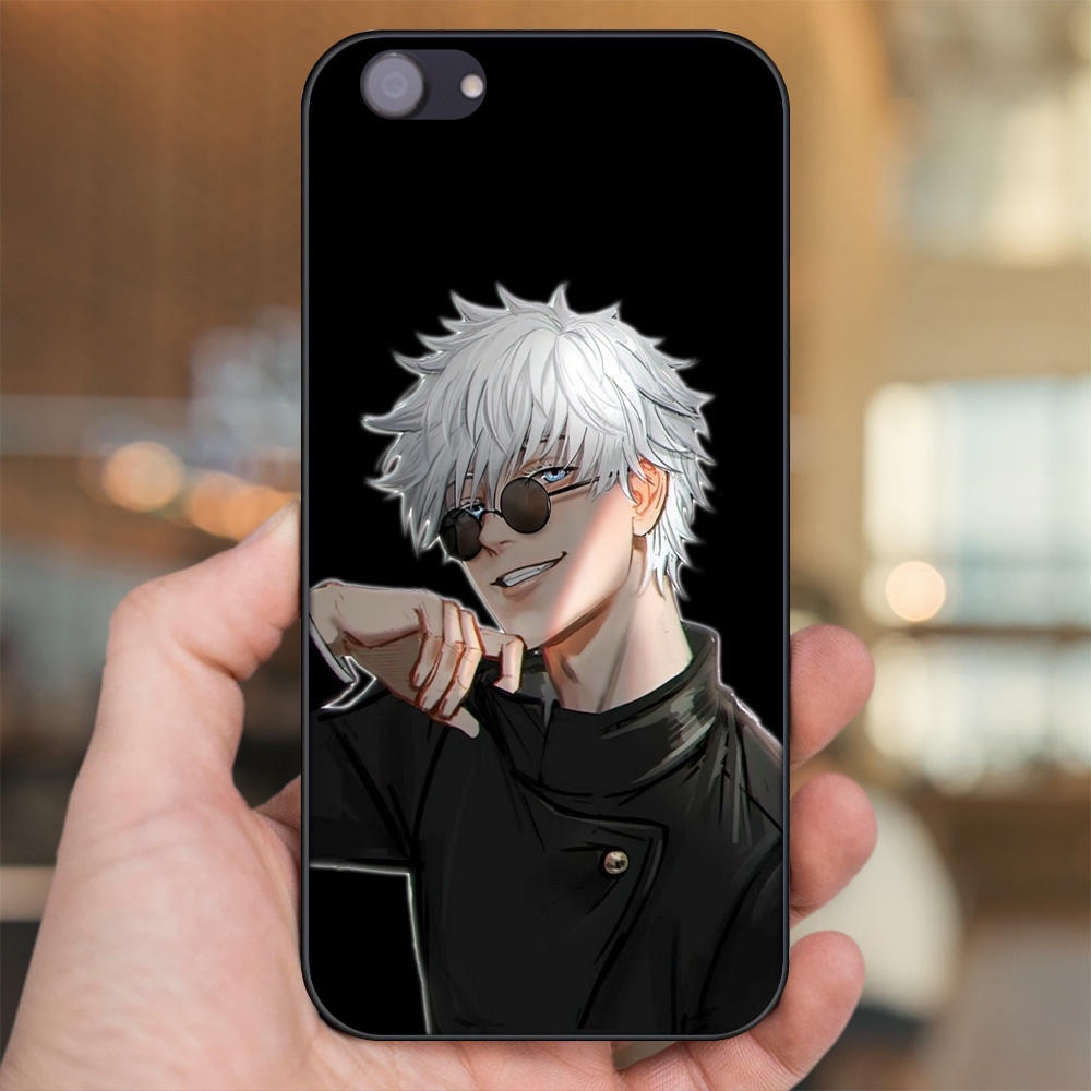 Ốp lưng Oppo F7 Youth viền đen in hình Satoru Jujutsu Kaisen