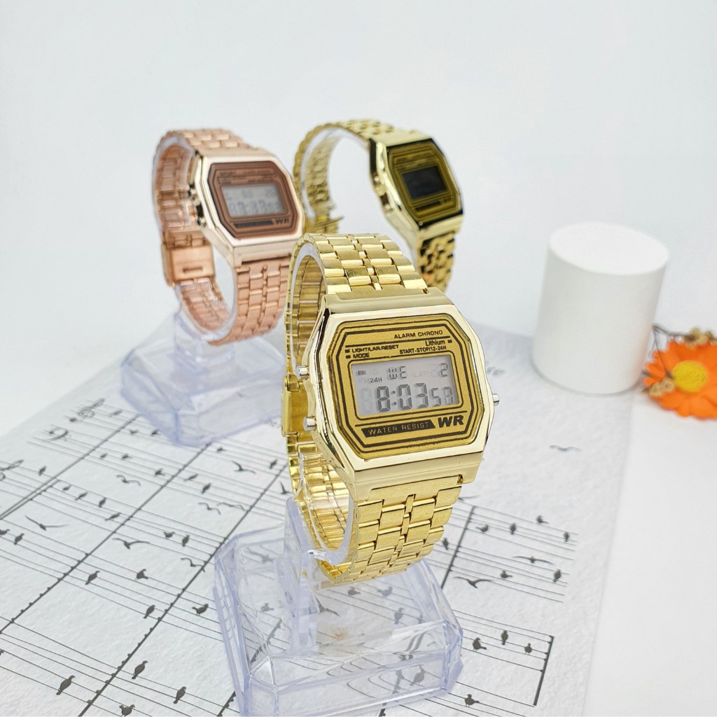 Đồng hồ nữ WATCH24H, dây thép ko gỉ nhiều màu cho các bạn trẻ