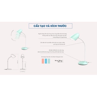 Đèn bàn cảm ứng Rạng Đông RD-RL 38 Plus
