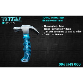 Búa nhổ đinh mini TOTAL THTM7386D