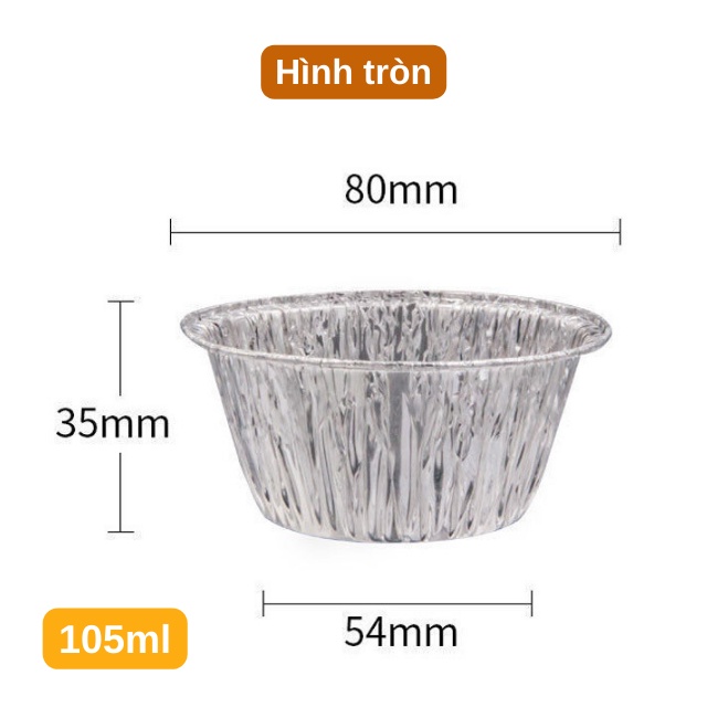 Khay giấy bạc,giấy nhôm lót nồi chiên không dầu nướng bánh,hàu chống dính hình tròn,vuông chữ nhật –THEA