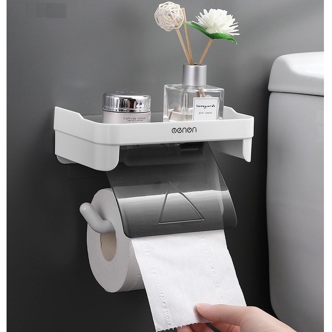 Giá Để Đồ Nhà Tắm Đựng Giấy Vệ Sinh, Kệ Để Đồ Đựng Mỹ Phẩm OENON Dán Tường Tiện Lợi eonon 387