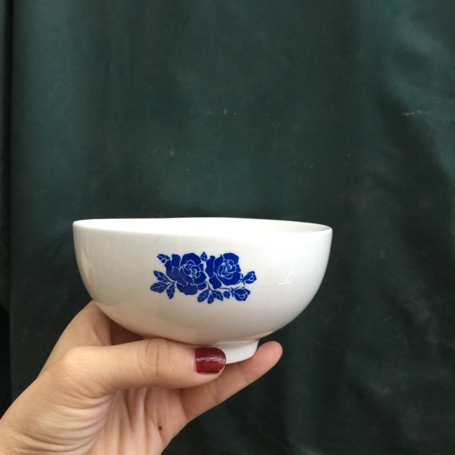 Bát sứ in hoa