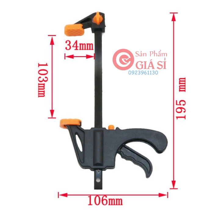 Bộ 4 cảo kẹp gỗ nhanh mini vam kẹp gỗ - cảo chữ f ❤️freeship❤️