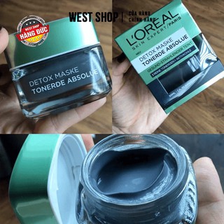 [HÀNG ĐỨC] Mặt nạ thải độc  L'ORÉAL DETOX MASKE 50ml