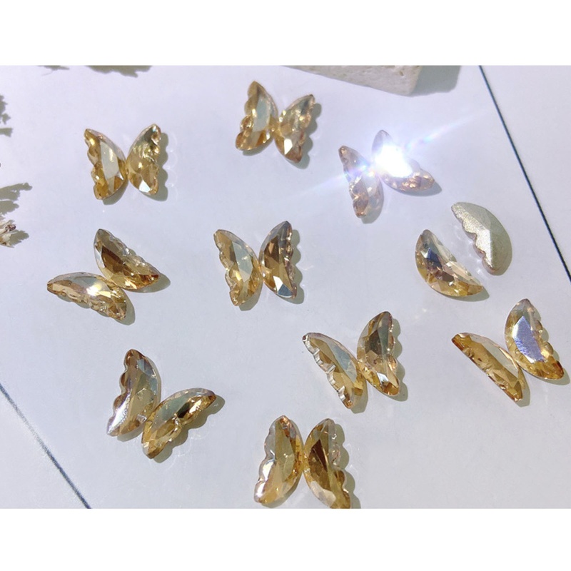 Hạt Đá Pha Lê Hình Bướm Dùng Trang Trí Móng Tay Diy