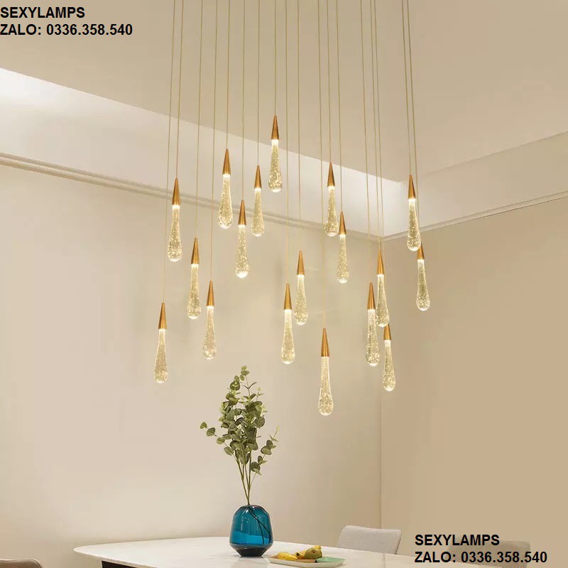 ĐÈN THẢ GIỌT LỆ (TẶNG KÈM BÓNG LED)