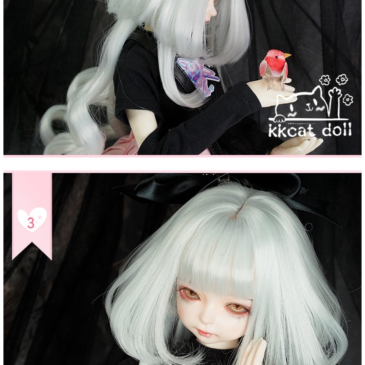 Đầu Búp Bê DW009 BJD sd Tóc Bé 1 / 3 1 / 6 inch