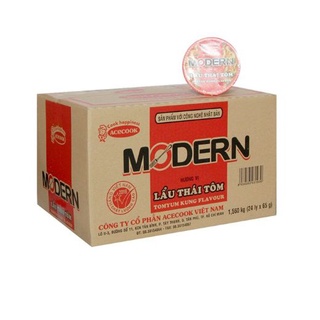 Thùng 24 ly mì modern lẩu thái tôm 65g