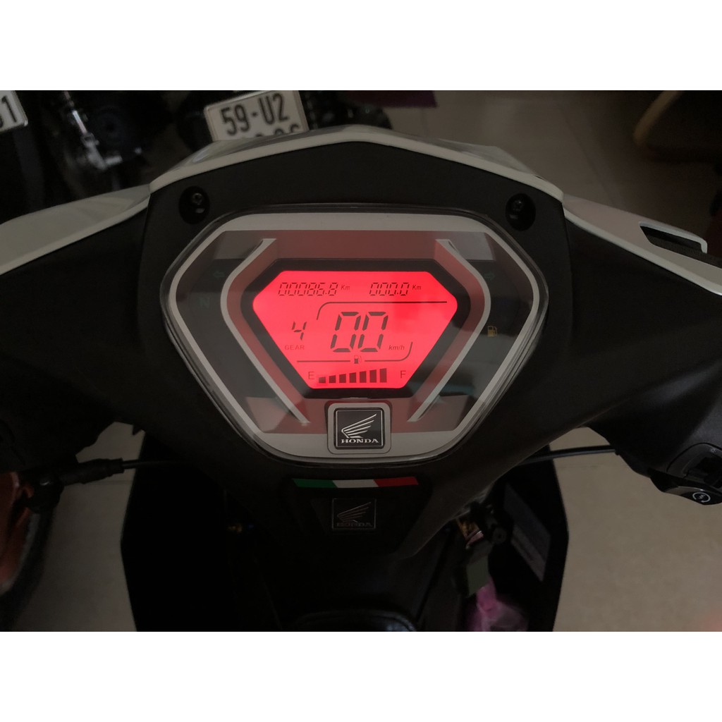 [ MẪU MỚI NHẤT] Đồng hồ điện tử cho xe Super Dream 110,Wave Blade -LED đổi màu cực chất - Đèn pha LED chân H4 siêu sáng