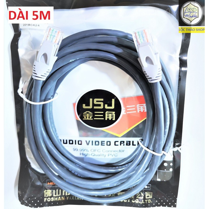 Cáp mạng LAN RJ45 chuẩn Cat5e JSJ cao cấp