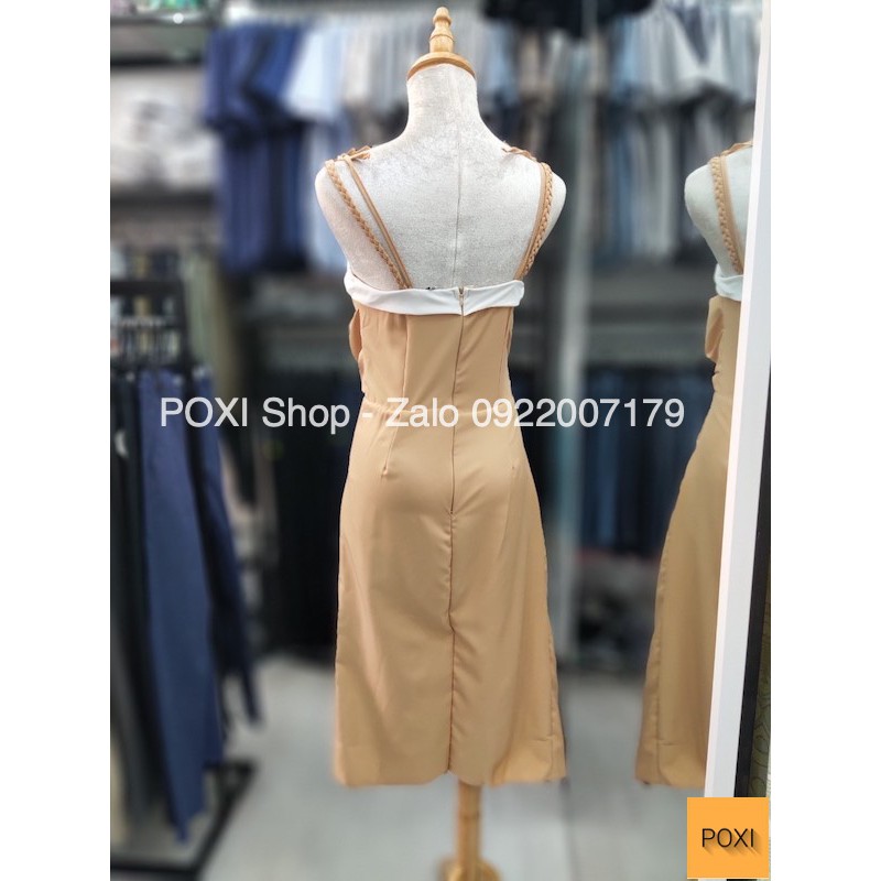 [ẢNH THẬT] Đầm Cúp Ngực Thắt Nơ Vai HIHOL | BigBuy360 - bigbuy360.vn