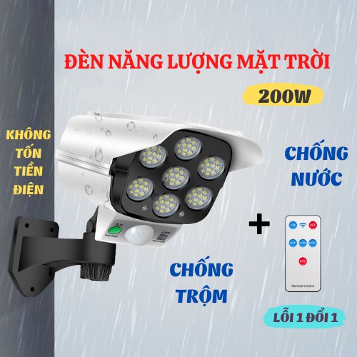 Đèn Năng Lượng Mặt Trời Mô Hình Camera Chống Trộm, ASAKI OFFICIAL