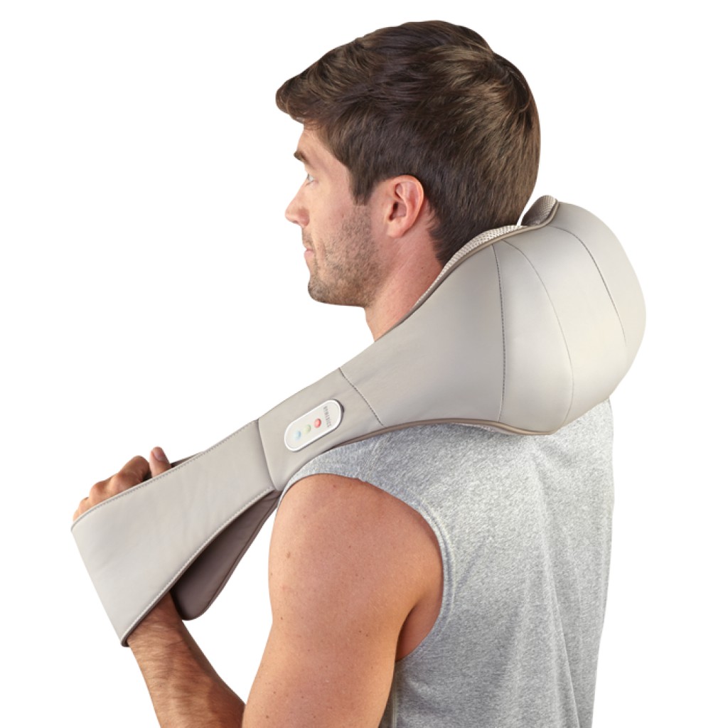 [CHÍNH HÃNG] Đai Massage Cổ Vai Gáy Pin Sạc Công Nghệ 3D SHIATSUTALK Điều Khiển Bằng Giọng Nói HoMedics NMS-675H