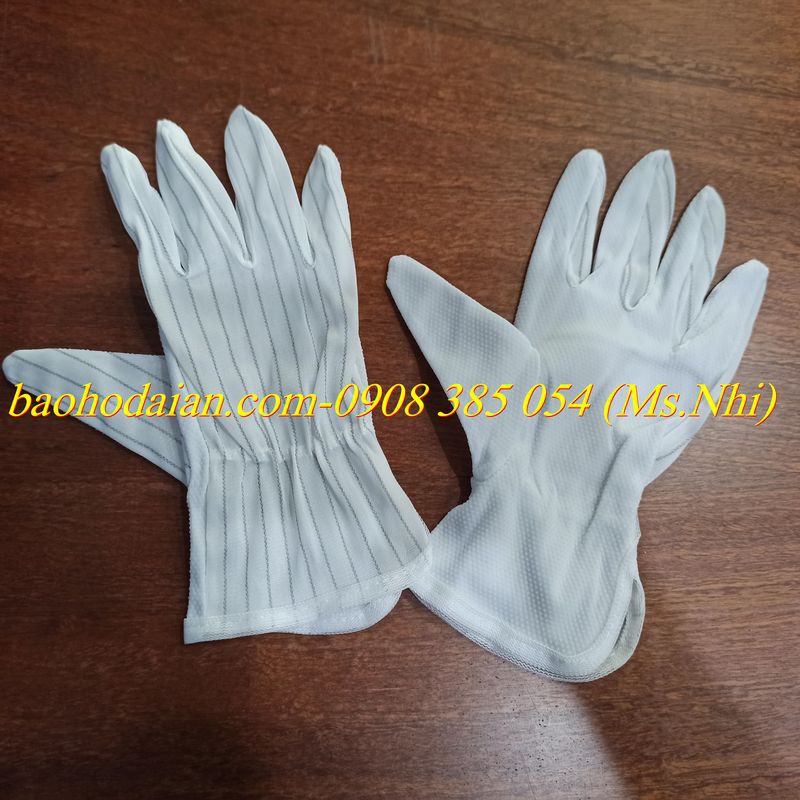 Khuyến mãi combo 5 Đôi Găng tay chống tĩnh điện vải dệt kim- Hình thật, hàng sẵn