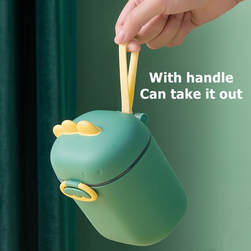 SABUY Hộp Đựng Sữa Bột Hình Khủng Long Dễ Thương Kèm Muỗng 200g 400g