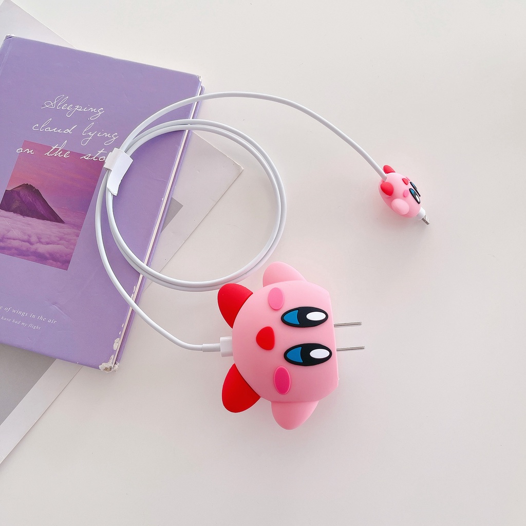 Bộ 2 Vỏ Bảo Vệ Hộp Sạc Tai Nghe Apple iphone Bằng Silicon Chống Sốc Hình Phi Hành Gia Hoạt Hình 3D 18W/20