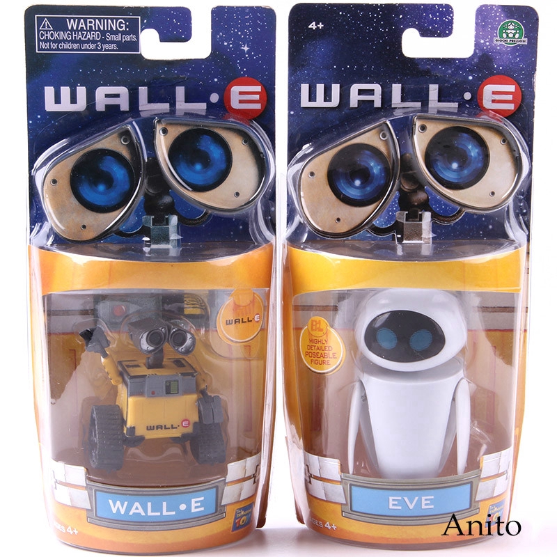 Wall-E Robot Wall E & EVE PVC Action Figure Collection Model Toy Doll 6cm