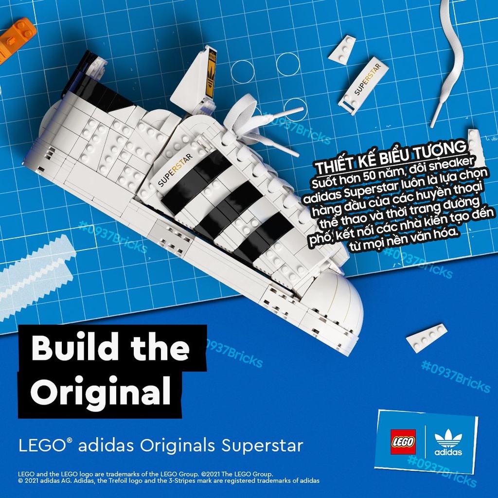 LEGO 10282 HUYỀN THOẠI GIÀY ADIDAS SUPERSTAR