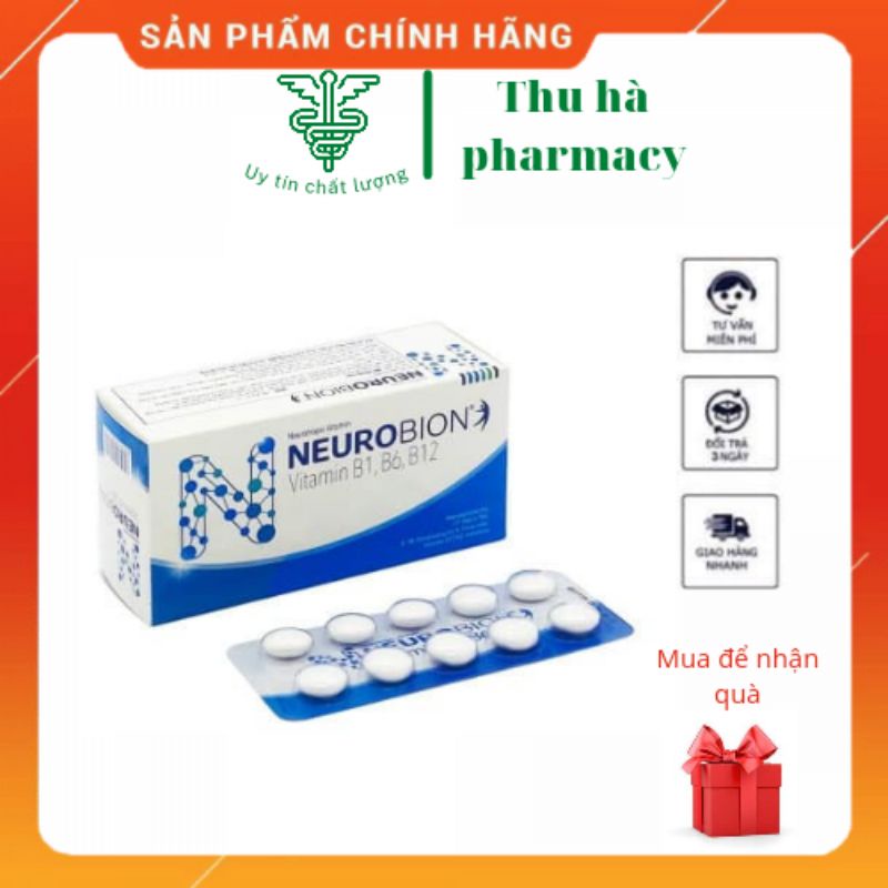 ( CHÍNH HÃNG ) Neurobion (Vitamin B1 - B6 - B12) hộp 50 viên