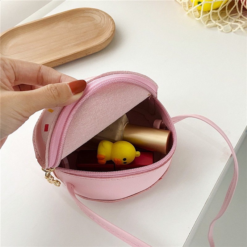 Túi Đeo Chéo Hình Bánh donut Dễ Thương Cho Bé Gái