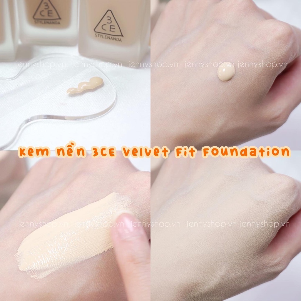 Kem Nền 3CE Velvet Fit Foundation