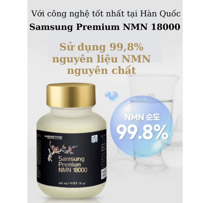Siêu phẩm viên uống NMN 18000 cải loã hoàn đồng
