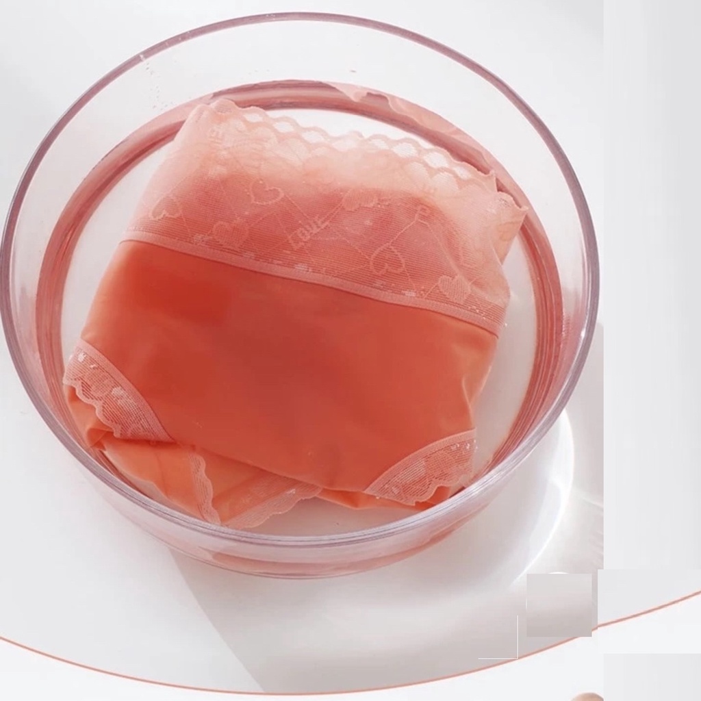 Quần lót nữ lụa băng - quần chip nữ tàng hình cạp ren họa tiết tim - có bigsize - mã QL06