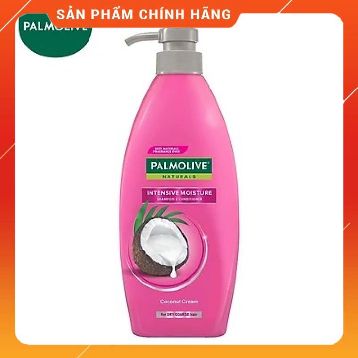 Dầu Gội - Xả 2in1 Palmolive Thiên Nhiên 600ml chai lớn mẫu mới (Màu Hồng hương dừa-Màu Tím  olive) mềm mượt giữ hương lâ