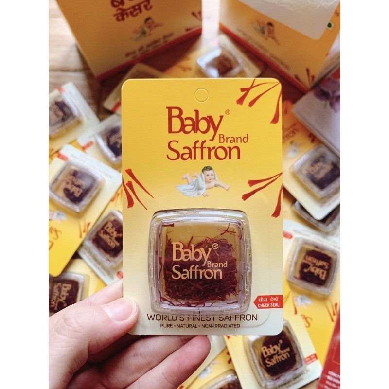 Saffron nhuỵ hoa nghệ tây BABY SAFFRON Ấn Độ chính hãng, hộp 1gr | BigBuy360 - bigbuy360.vn