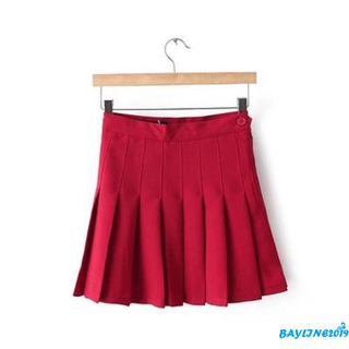 Bay-thời trang mùa hè dành cho nữ đi học xếp ly gợi cảm Váy Mini