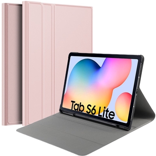 Samsung Galaxy Tab S6 Lite Vỏ bảo vệ 10,4 inch phía trước hỗ trợ nắp bàn phím với khe cắm bút máy tính bảng sáng tạo bao da chống rơi