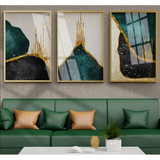 Bộ 3 tranh canvas trừu tượng 40x60x3