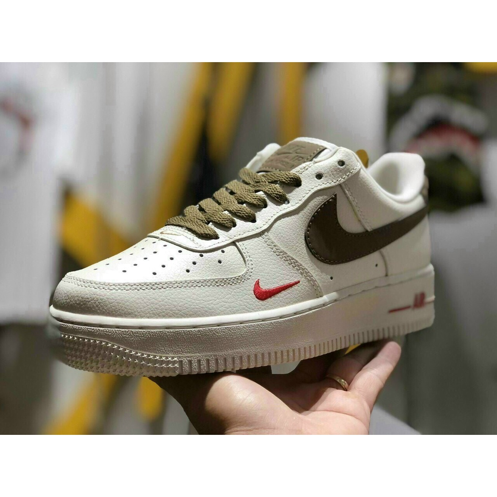 Giày Sneaker AF1 custom Vệt nâu chất lượng nguyên bản MSN2371