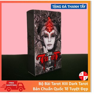 Bộ bài tarot xiii dark tarot tặng kèm đá thanh tẩy