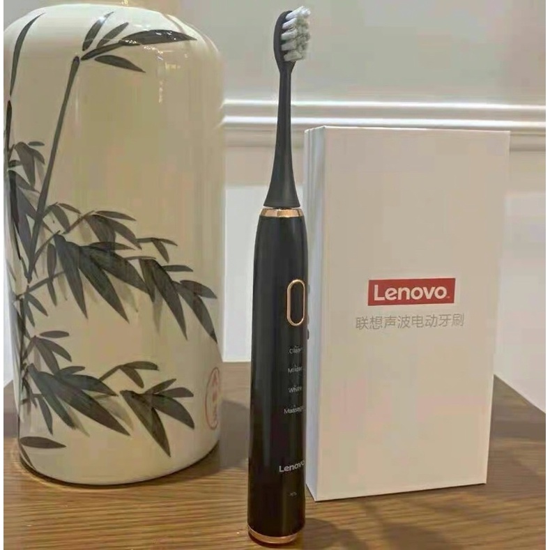 Set 2 Chiếc Bàn Chải Điện Lenovo Tặng Kèm Cap Sạc Và Đầu Bàn Chải - Cáo Đeo Nơ