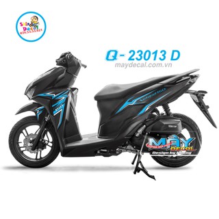 [SHIN DECAL] Tem xe vario 150 23013 dán xe đen nhám