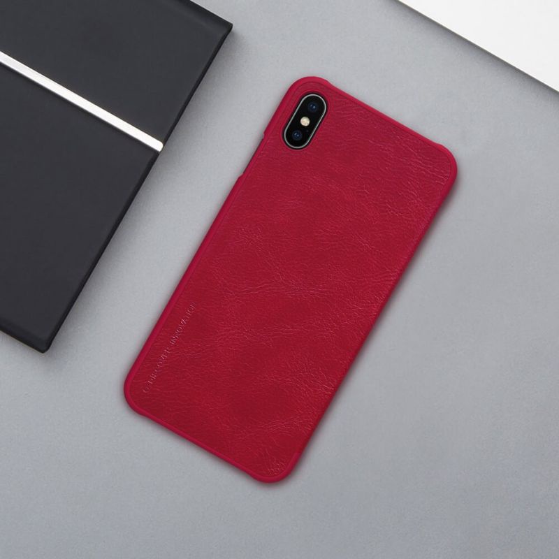Bao da iPhone X/ XS/ XS Max/ XR hiệu Nillkin Qin chính hãng.