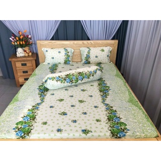 [Xả Kho] Bộ ga gối thun lạnh 4 món(ga+2 gối nằm+ôm) 1m8x2m