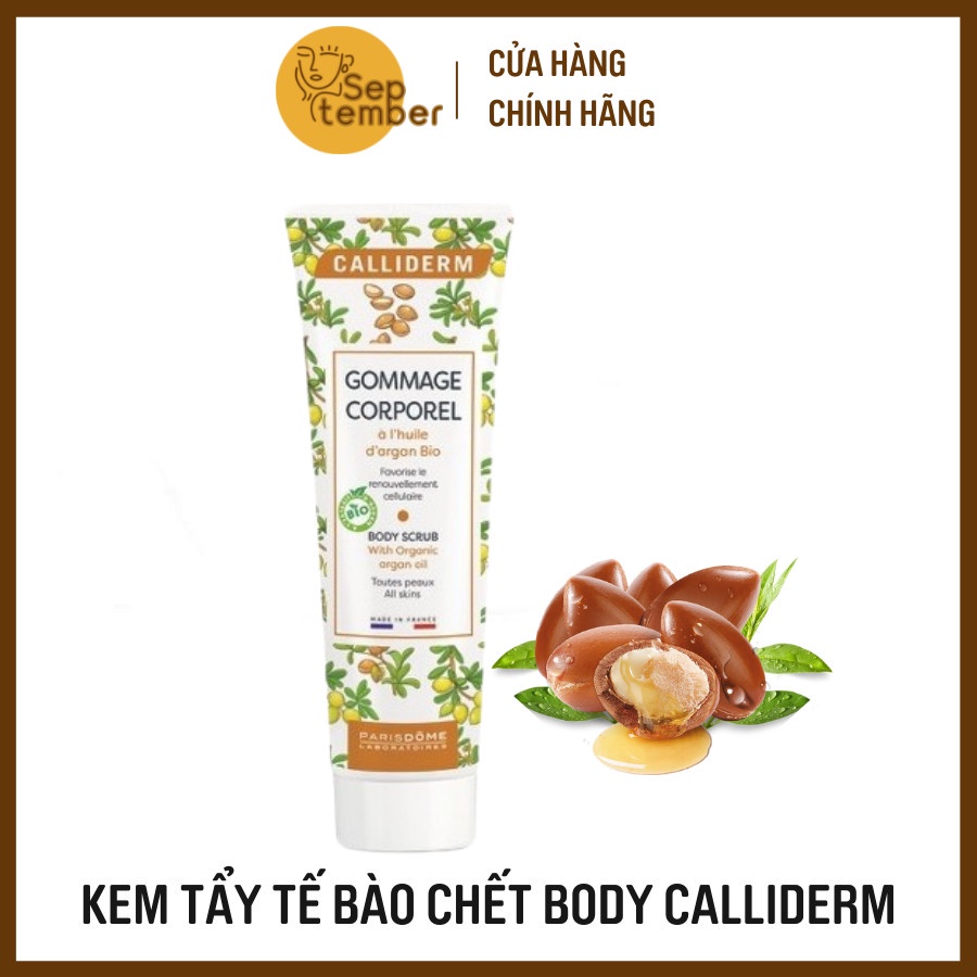 Tẩy da chết Body tinh chất Argan, kem muối tẩy tế bào chết toàn thân của Pháp - september249.vn