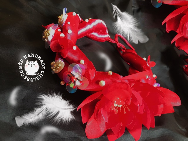 Mấn mỹ nhân mấn hoa sen cô dâu phụ kiện cưới