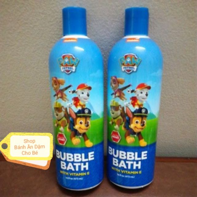 Sữa tắm gội siêu bọt có Vitamin E 473ml Chó cứu hộ PAW Patrol Bubble Bath