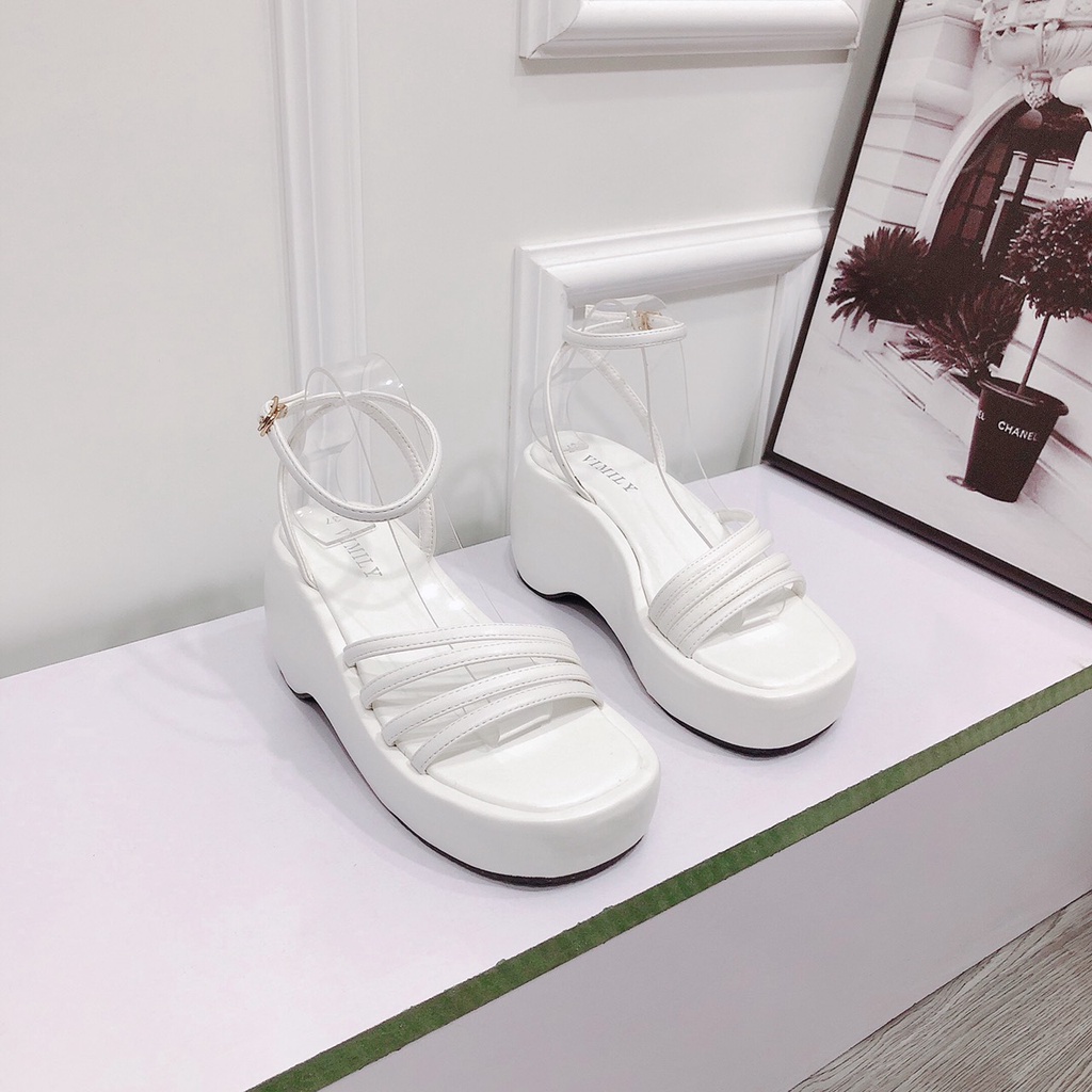 Sandal Nữ Đế Xuồng 7p Quai Dây Mảnh Bọc Da Giày Nhẹ Lên Chân Cực Xinh - Chi chanh store