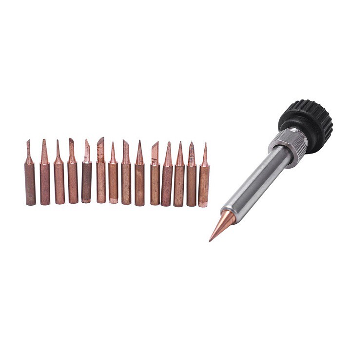 Bộ Mũi Hàn Hakko 936 14 Mũi Đồng