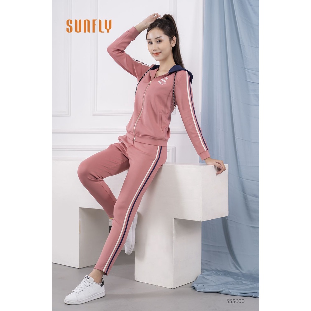 SS5600 - BỘ THỂ THAO POLY 2 DA KÉO KHÓA CÓ MŨ ÁO DÀI QUẦN DÀI