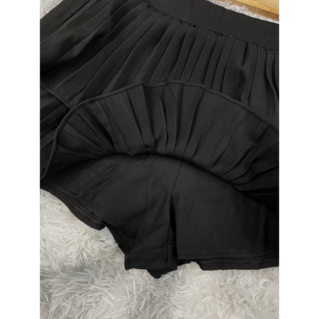 Chân Váy Xếp Ly 2 Tầng Size SML Có Quần Trong Loại 1 Chuẩn Hàng Qc