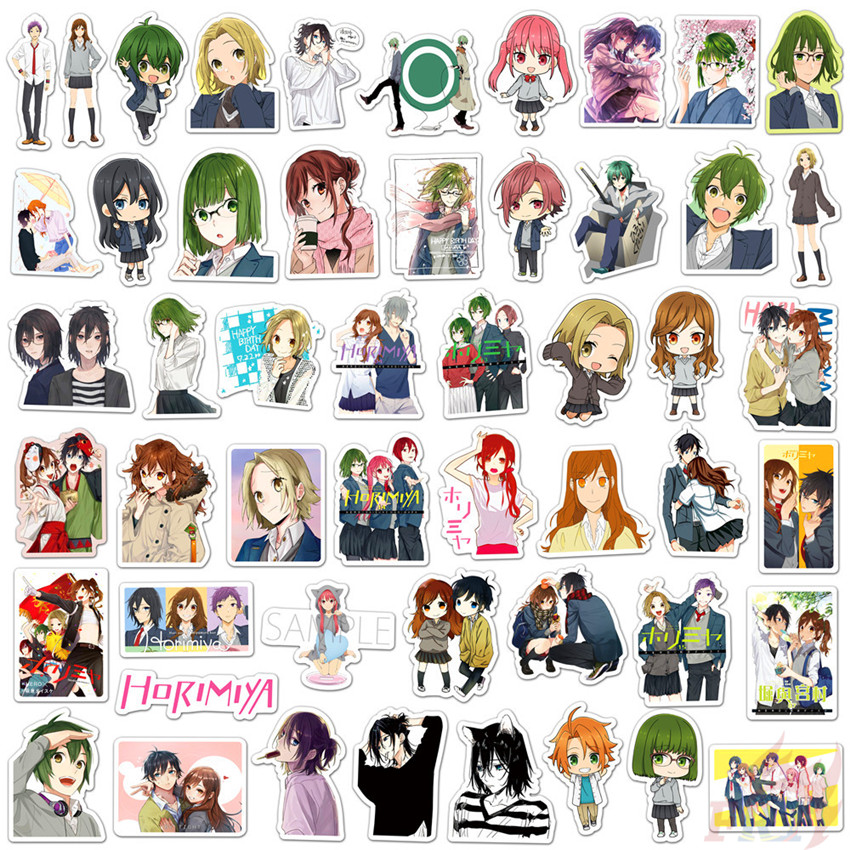 ❉ Horimiya Series 01 - Anime Hori Kyōko Miyamura Izumi Stickers ❉ 50Pcs/Set DIY Luggage Laptop Skateboard Doodle Decals Stickers
