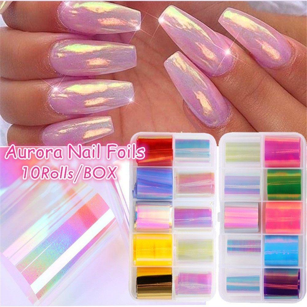 DARON Giấy Foil Hologram Dán Móng Nghệ Thuật